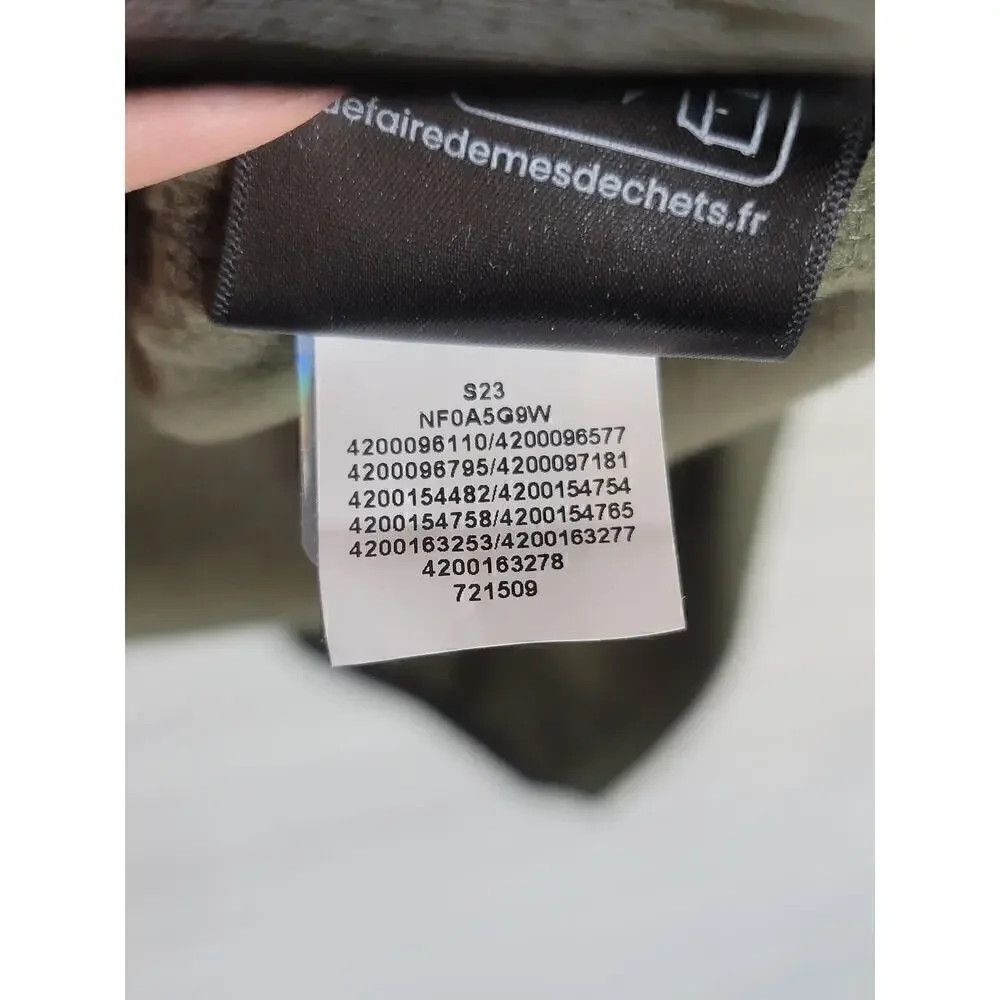 The North Face Canyonland 1/2 Zip Fleece Jacket in Taupe Green Heather, sz Small